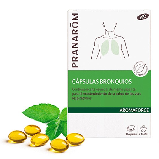 Imagen de Pranarom Eubiarom bio cápsulas bronquios 30 Cápsulas