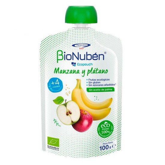 Imagen de Bionuben ecopouch manzana/platano 100g