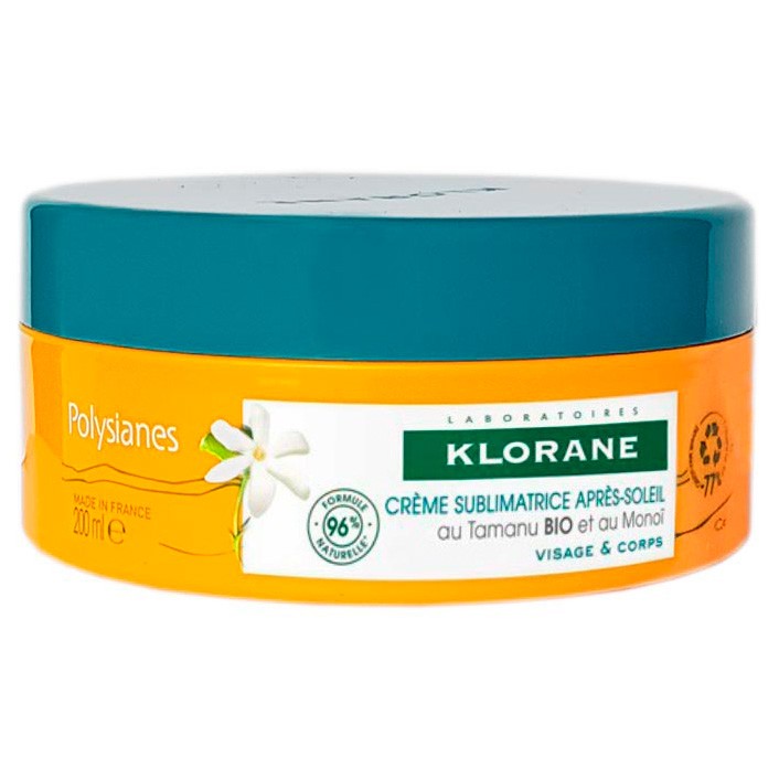 Imagen de Klorane Crema sublimadora aftersun al tamanu BIO y monoï 200 ml