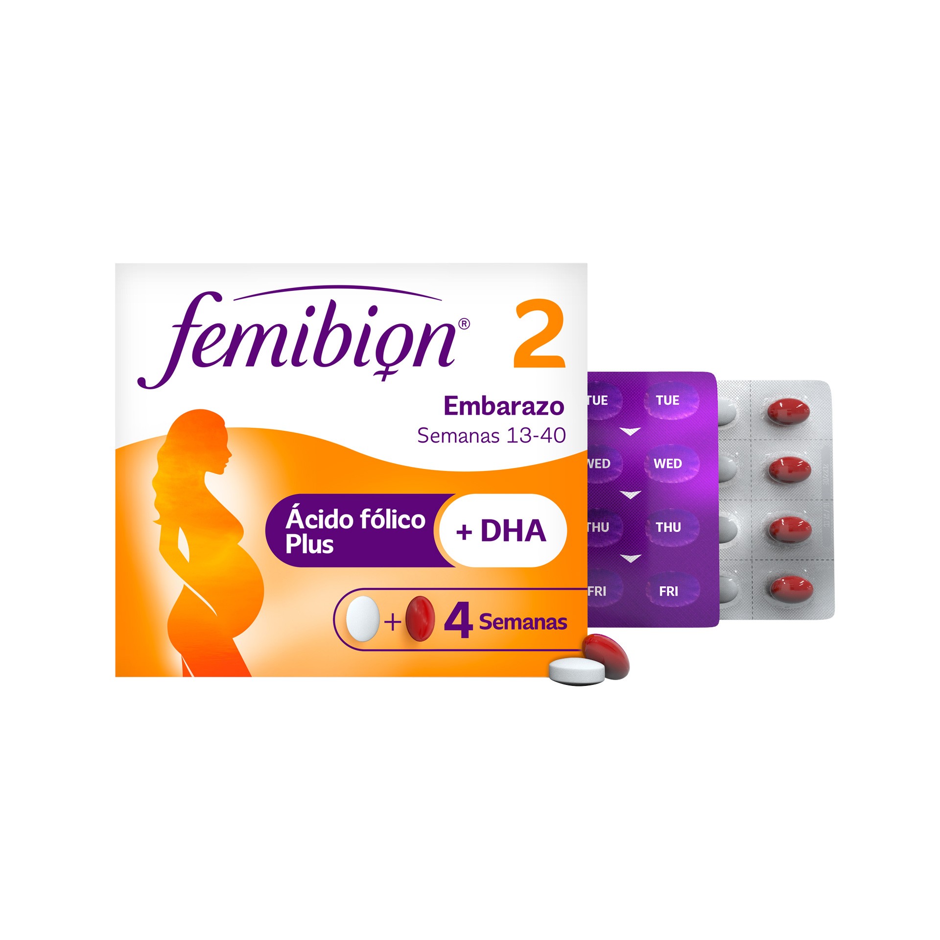 Imagen de Femibion Pronatal 2 suplemento para el embarazo 2 tipos de comprimidos