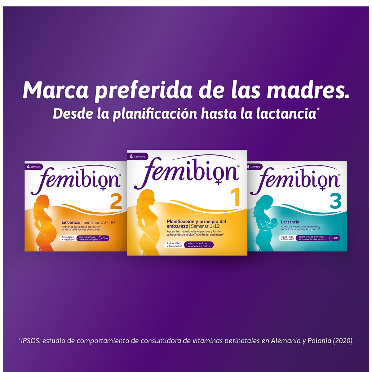 Imagen de Femibion Pronatal 2 suplemento para el embarazo 2 tipos de comprimidos