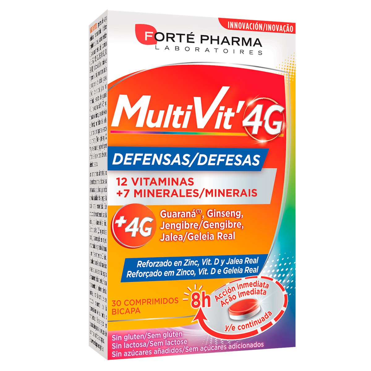 Imagen de Forte Pharma Multivit 4g defensas 30 comprimidos
