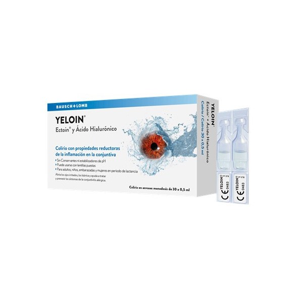 Imagen de Yeloin colirio ojo irritado solucion oftalmica 2% 30 monodosis
