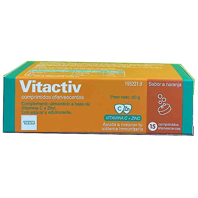 Imagen de Vitactiv 15 comprimidos efervescentes