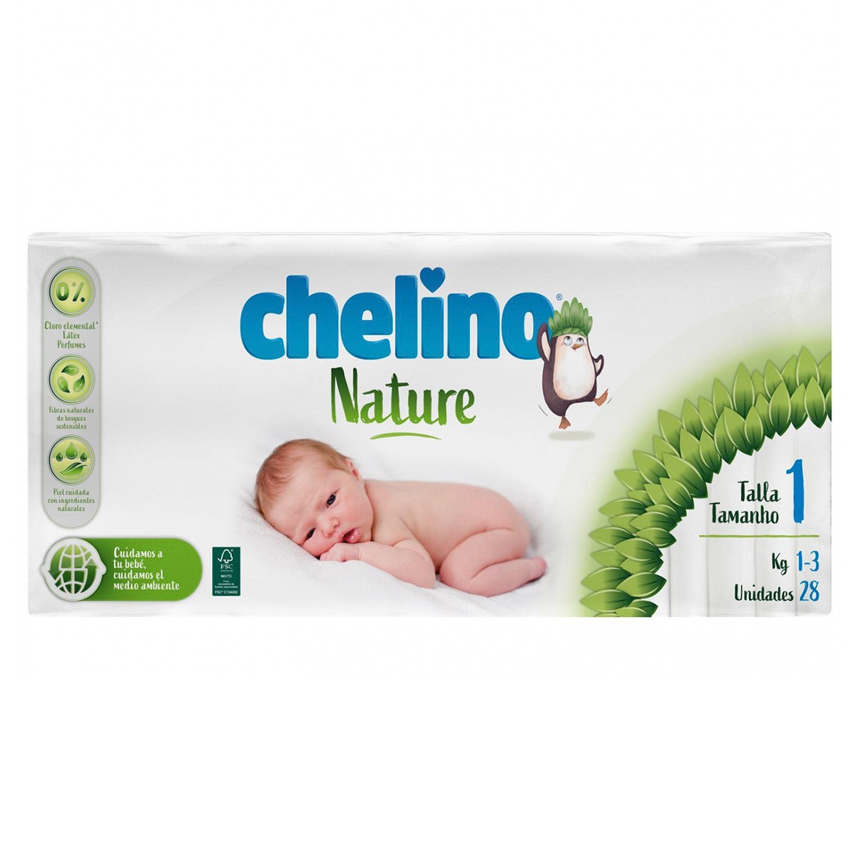 Imagen de Chelino Nature pañal talla 1 28u

