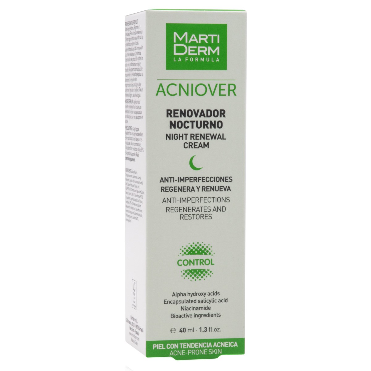 Imagen de MartiDerm Acniover Renovador Nocturno 40 ml