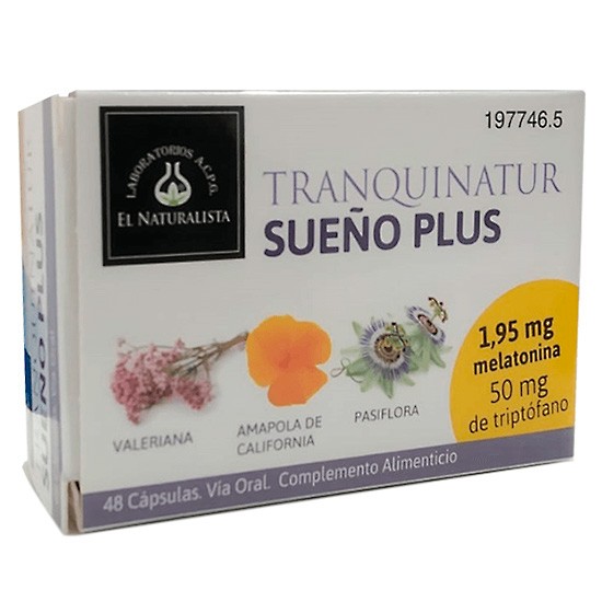 Imagen de Tranquinatur sueño plus 48 cápsulas