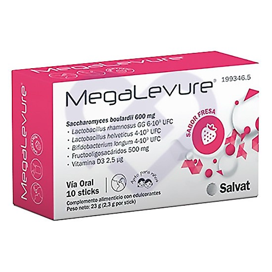 Imagen de Megalevure sabor fresa 10 sticks