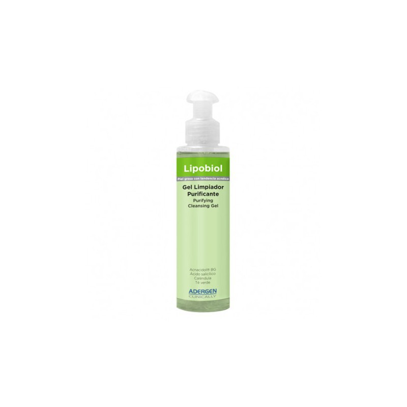 Imagen de ADERGEN LIPO BIOL GEL LIMPIADOR PARA PIEL GRASA Y ACNEICA 200ml