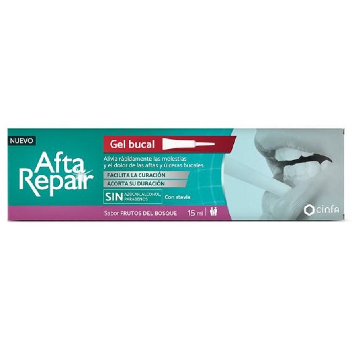Imagen de Cinfa Afta Repair gel bucal con sabor a frutos del bosque 15ml