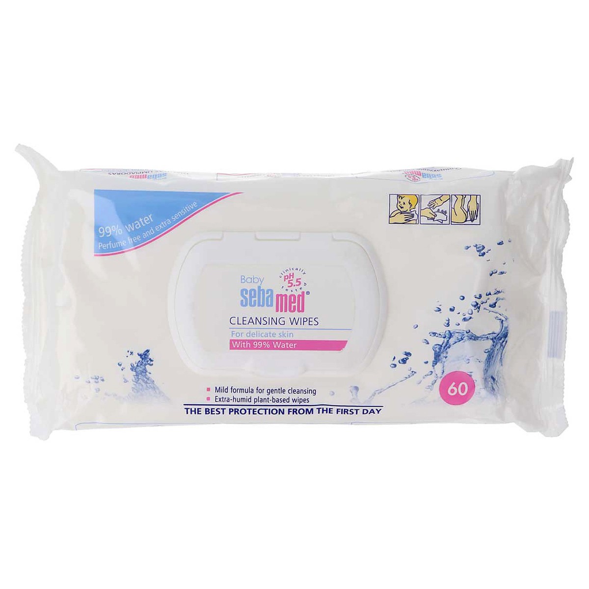 Imagen de Sebamed toallitas limpiadoras 60 ud