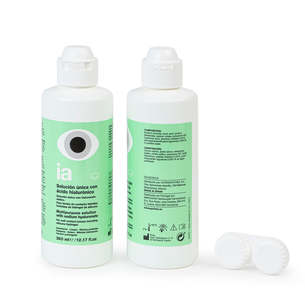 Imagen de Interapothek pack solución única con ácido hialurónico 2x360ml