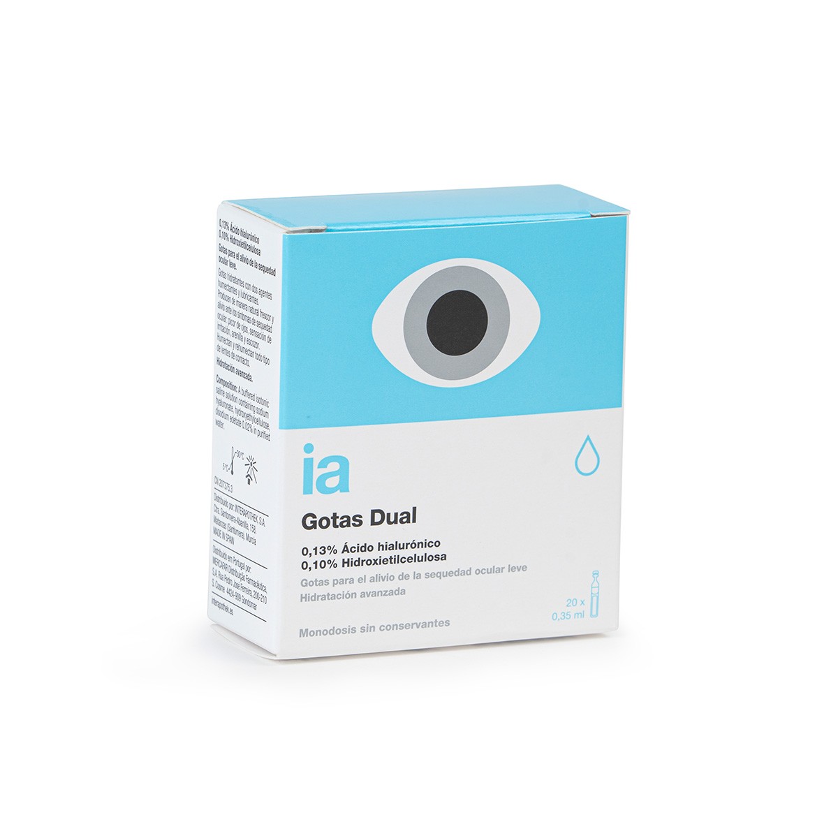 Imagen de Interapothek gotas oftálmicas con doble humectación 20uds x 0,35ml