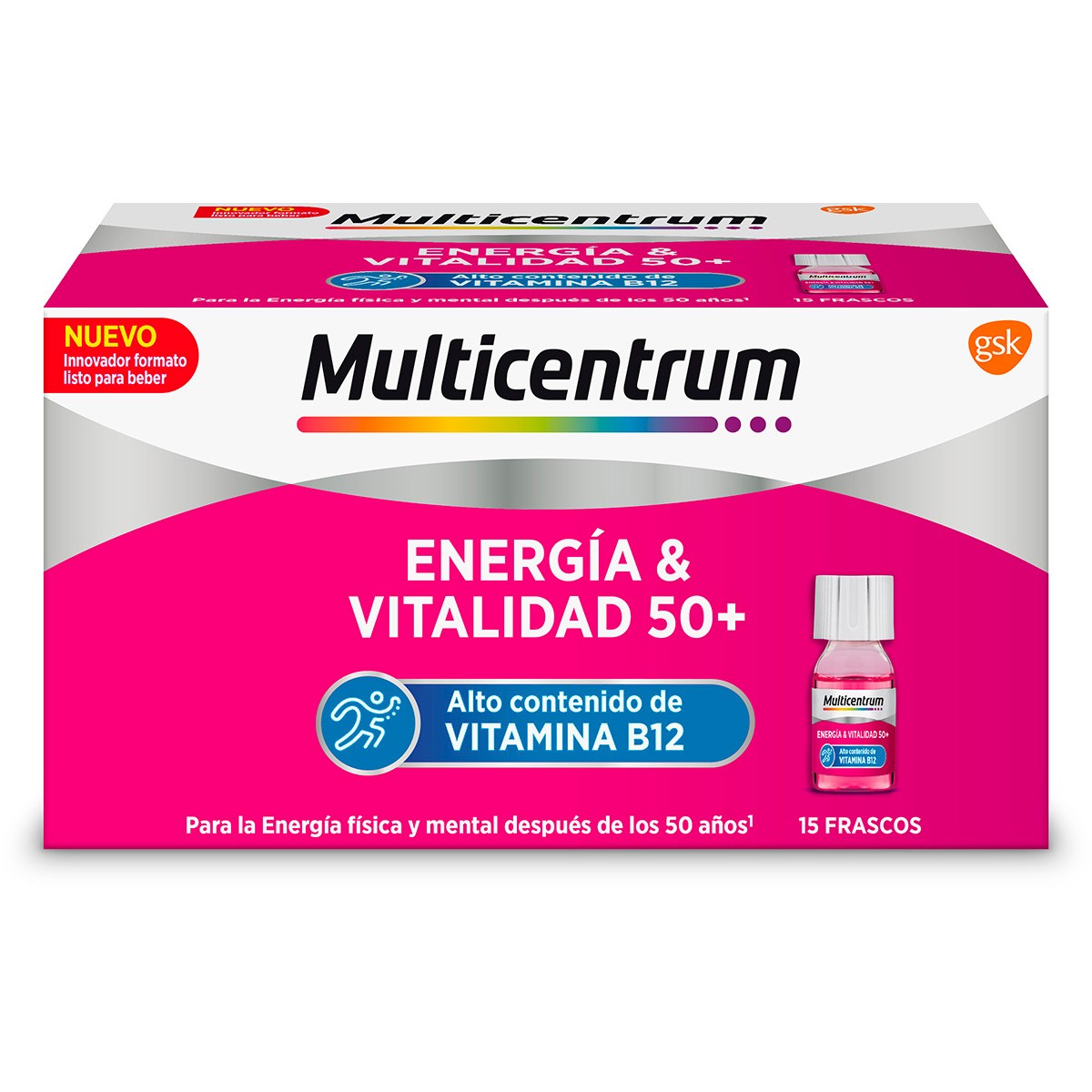 Imagen de Multicentrum Energía & Vitalidad 50+ 15frascos
