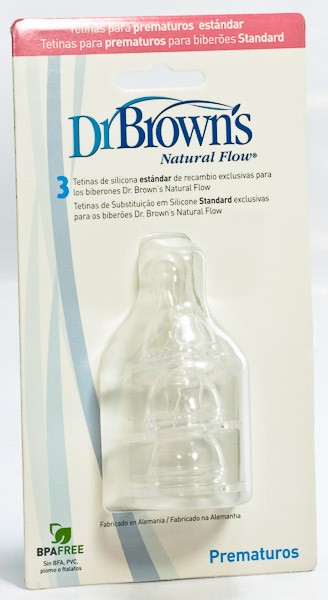 Imagen de Dr.Brown's tetina estandar prematuro 2u
