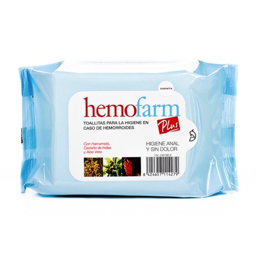 Imagen de HEMOFARM PLUS TOALLITAS 40 UDS.