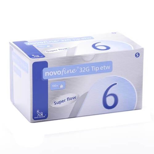Imagen de Novofine agujas 32G 32G 0,23/0,25X6MM 100u