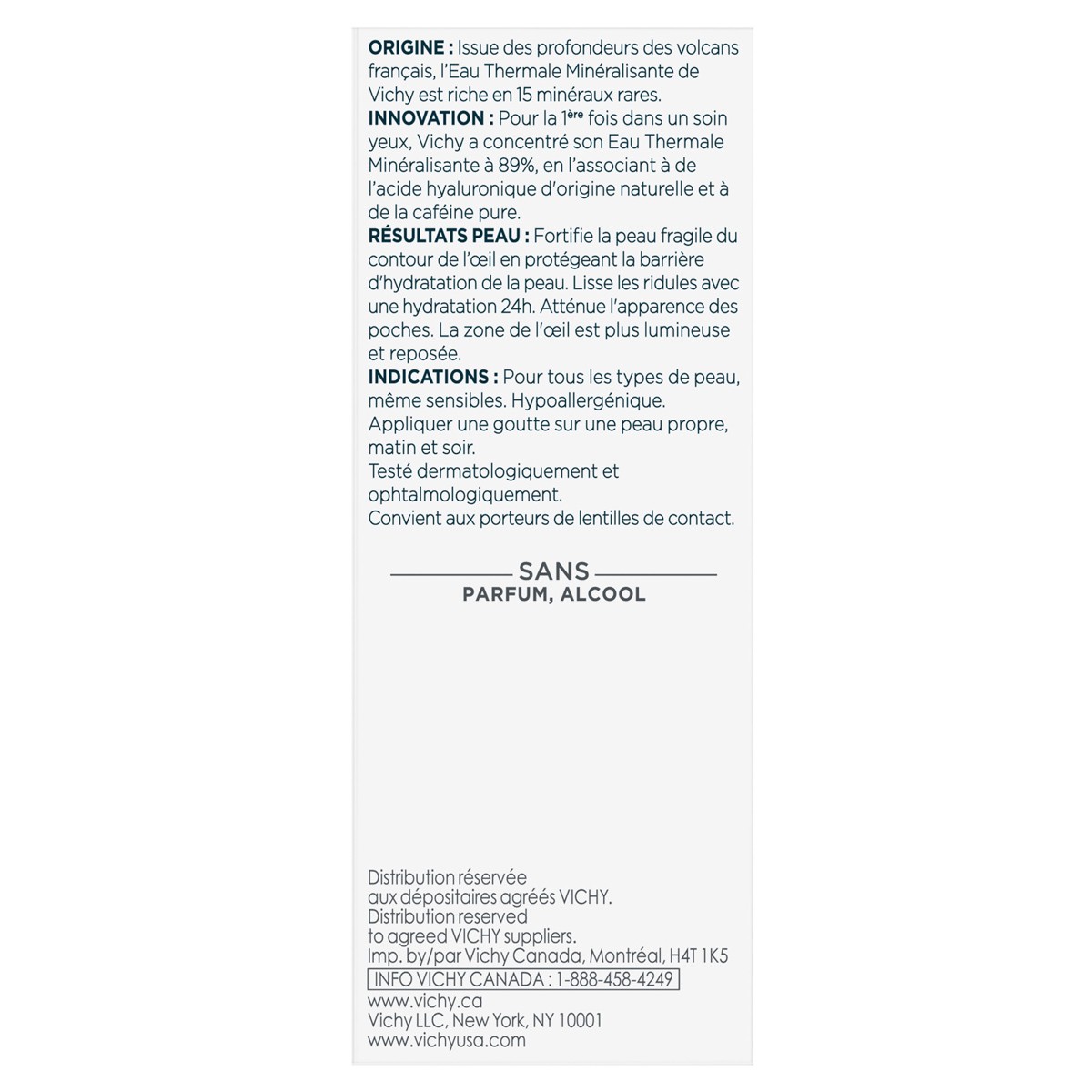 Imagen de Vichy Mineral 89 contorno ojos 15ml