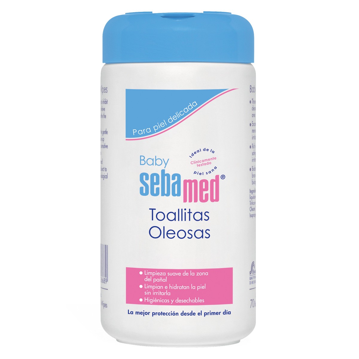 Imagen de Sebamed Baby toallitas oleosas  70 ud
