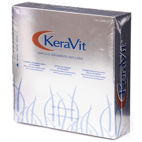 Imagen de KERAVIT TRAT. ANTICAIDA AMPOLLAS 18 UDS.
