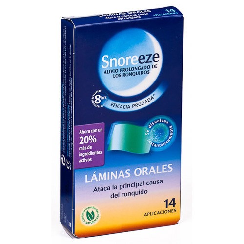Imagen de Snoreeze láminas orales ronquidos 14 uds