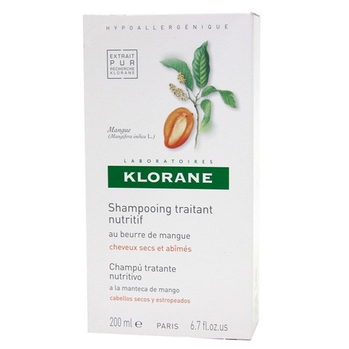 Imagen de Klorane Champú nutritivo al mango cabello seco 200 ml